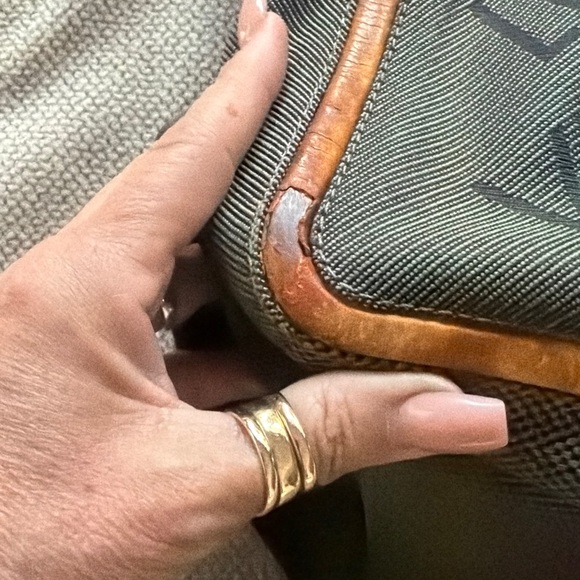 Louis Vuitton Damien Giaant Citadin Brown Canvas Messenger Bag with Tan Trim - Picture 11 of 16